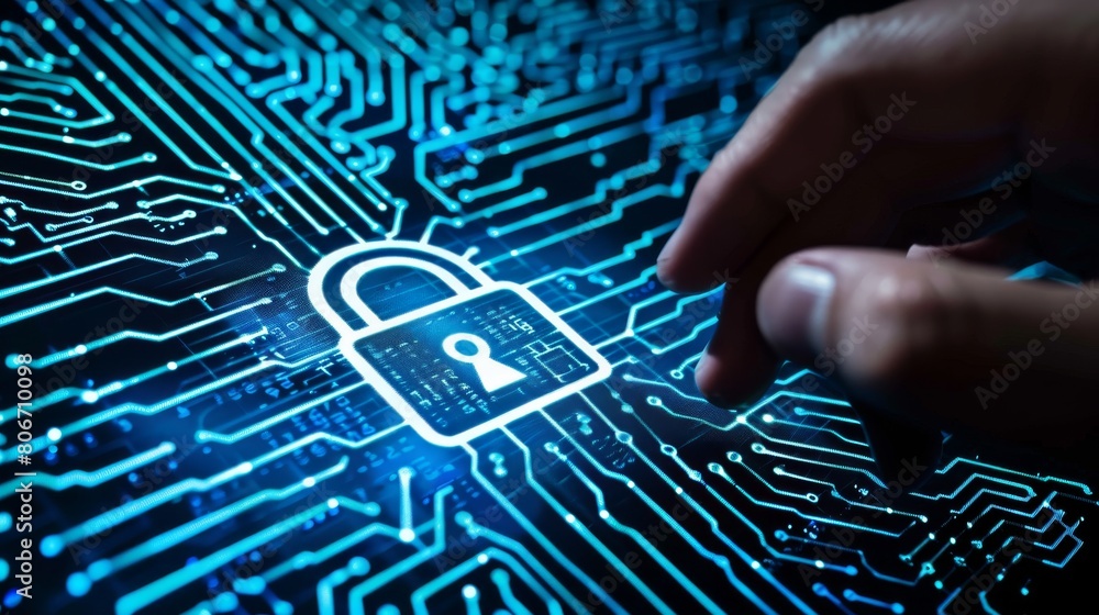 Poster protect confidential data with robust firewall security, secure vpn, cloud encryption, and antivirus