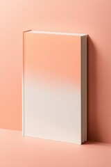 book on peach background
