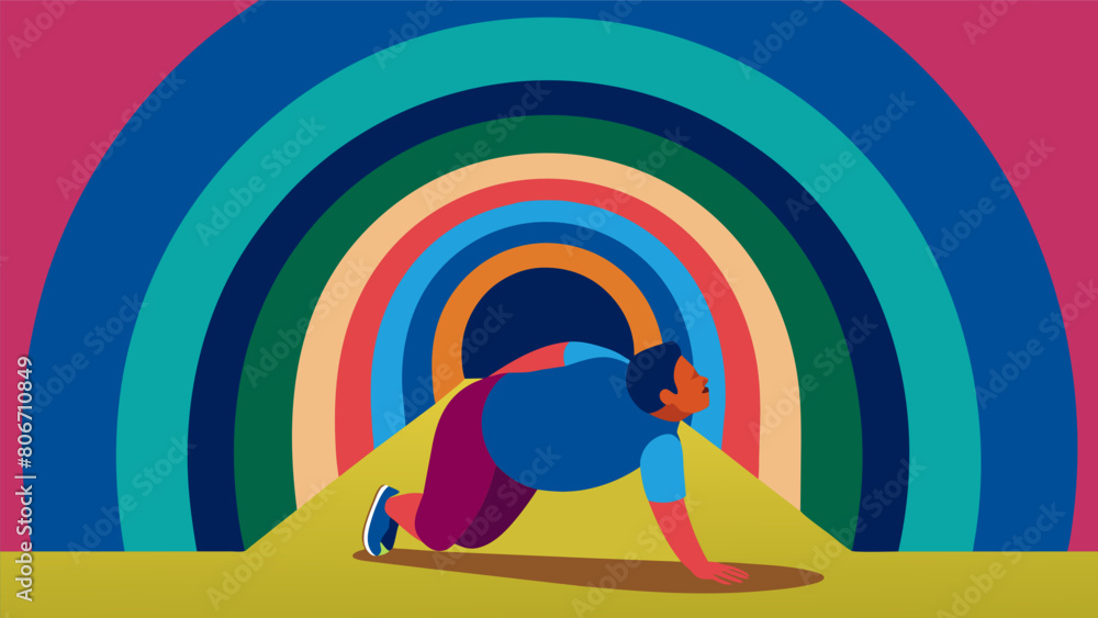 Aufkleber tunnel twist crawl through a series of colorful tunnels designed to be easy on the joints while stil