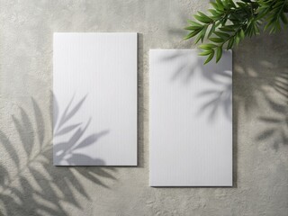 blank paper on a wooden background generative ai