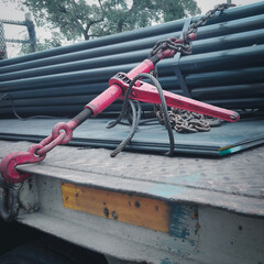 Ratchet Strap for fastening products to prevent falling on the truck with transportation...