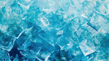 Textured Background Of Blue Ice On Smooth Surface, Evoking A Sense Of Chill And Crispness, Cartoon Background