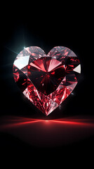 Fototapeta premium A diamond shines brightly