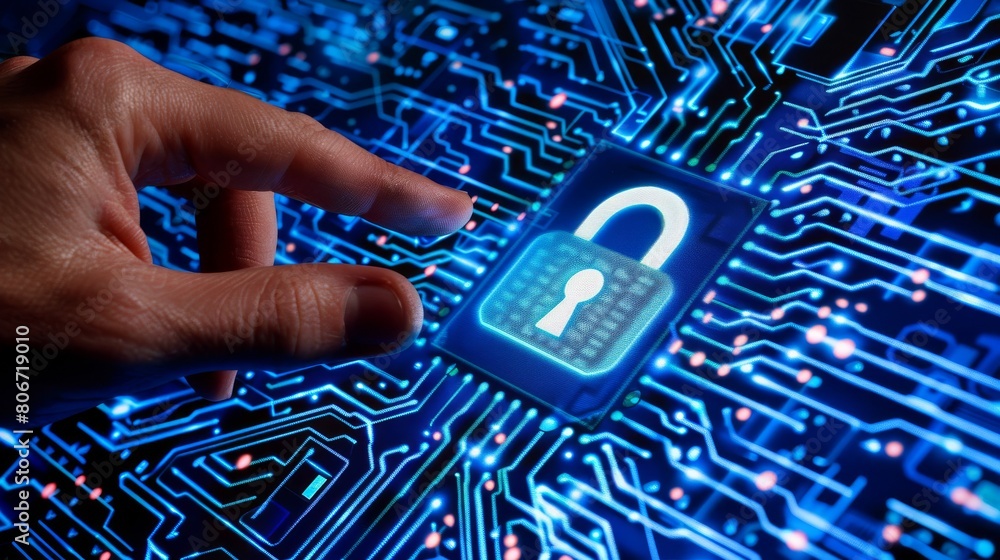 Poster leverage vpn, firewall, and encryption to secure digital data and protect confidential information i