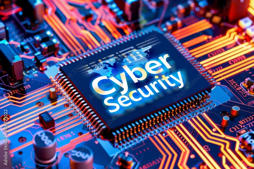 Poster enhance digital data security with vpn, firewall, and encryption to protect confidential information