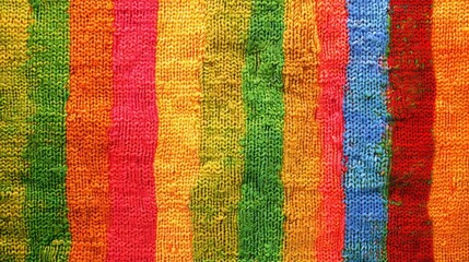 Vibrant Multicolored Textured Fabric Background