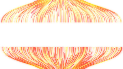 Stream of colored lines. Isolated on transparent background.