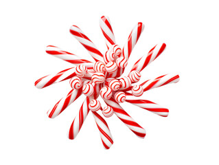 Fototapeta premium a group of candy canes