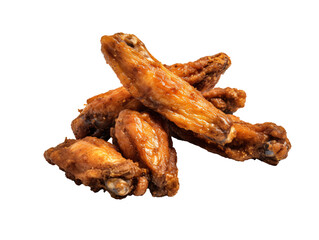 a pile of chicken wings