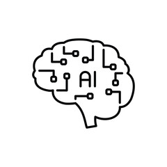 Artificial Intelligence vector icon