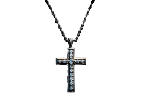 a cross on a chain