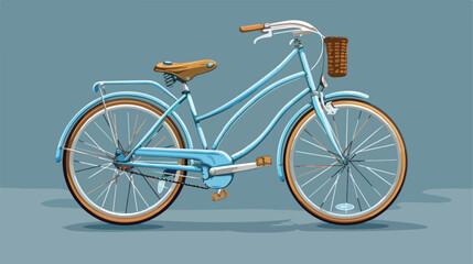 Bike or bicycle cartoon icon image Vector illustration