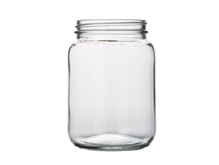 a clear glass jar with a lid