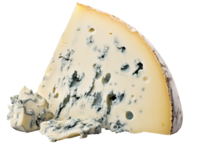 a piece of cheese with holes