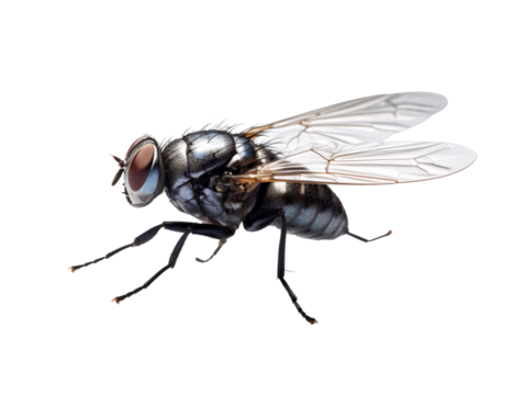 a close up of a fly
