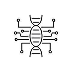 Dna  vector icon