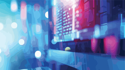 Blurred thick contour computer window icon vector illustration