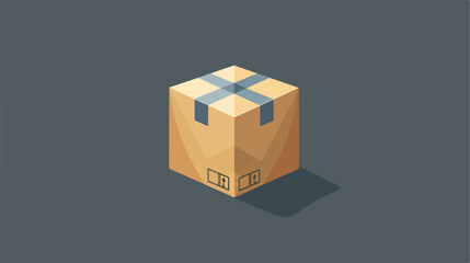 Box carton packing isolated icon vector illustration