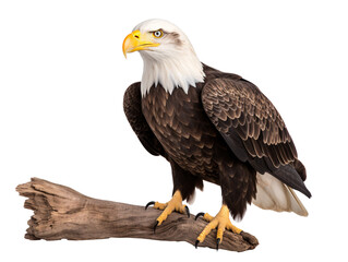 Obraz premium a bald eagle on a branch