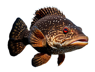 a fish with a white background