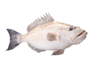 a fish with a white spot on it