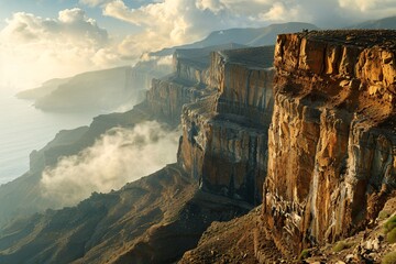 Giant cliffs in the southern area resemble Gran Canaria or a location in Portugal.