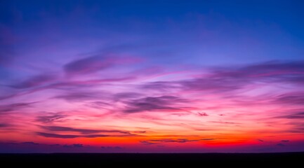 Fototapeta premium sunset in the sky, colorful sunset in the city