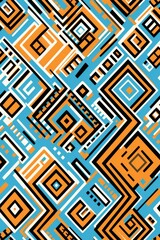 Seamless patterns creative ethnic style vector