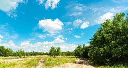 Obraz premium landscape with sky and clouds