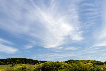 あぐりの丘の青空と雲02
