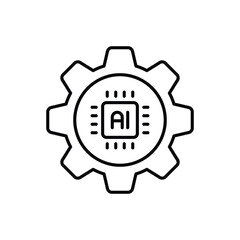 Ai Development vector icon