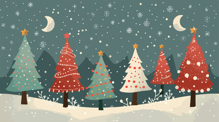 Christmas design over gray backgroundvector illustration