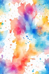 Seamless patterns watercolor stains made in vector