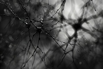 Neural connections form intricate networks in the brain, enabling communication and processing of information.