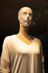 Shop window featuring two mannequins