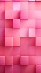 Pink color square pattern on banner with shadow abstract pink geometric background with copy space modern minimal concept empty blank copyspace 