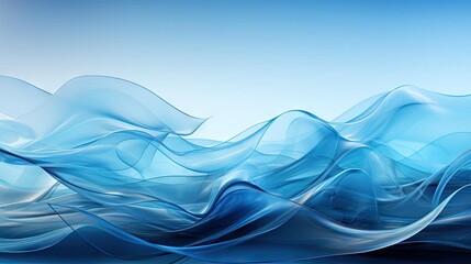 background with blue waves concept for wallpaper or banner and poster background