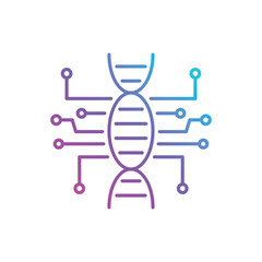 Dna  vector icon