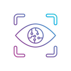 Eye Scan vector icon