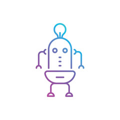 Fototapeta premium Robot vector icon