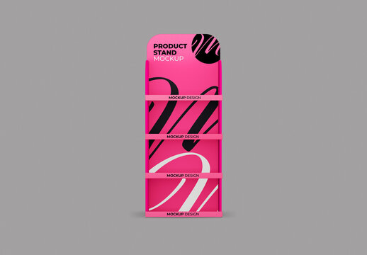 Frontal View Product Stand Mockup