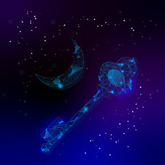 Universe, galaxy, planets, background, panorama,  key to the universe