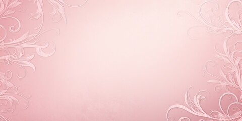 Pink soft pastel color background parchment with a thin barely noticeable floral ornament, wallpaper 