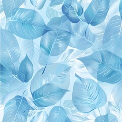 background light blue leaf pattern