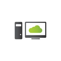 Cloud computing icon 