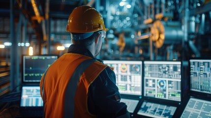Engineer conducting root cause analysis on equipment failures, implementing corrective actions to prevent recurrence in the power plant.