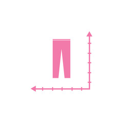 vector graphic of size chart icon this good for your project.