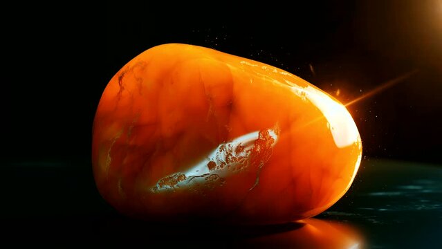 Sunlit Treasure: Basking in the Glow of a Shining Yellow Jade Stone