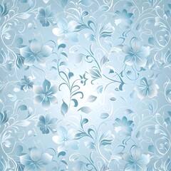 background light blue floral pattern