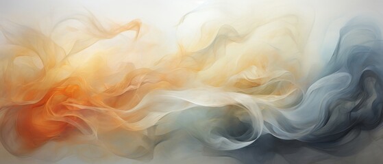 Realistic portrayal of a whispering gradient abstract softness at eye-level, harmonizing with the quiet beauty of suspended dust particles, for a stunning visual impact